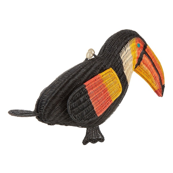 SERPUI Toucan Wicker Crossbody / Clutch Bag - Picture 3 of 14